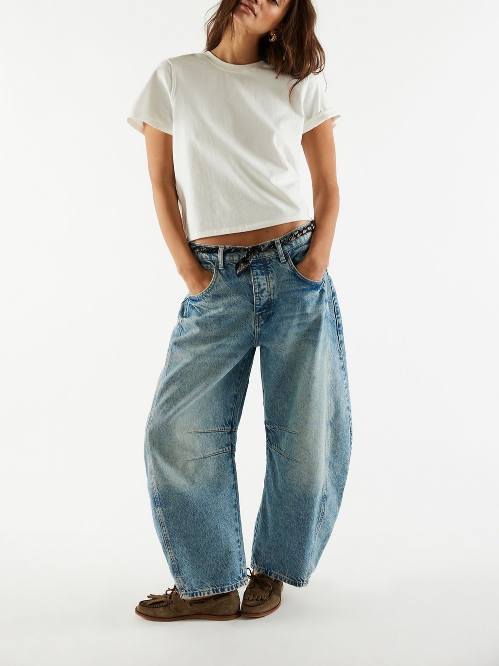 We the Free Barrel jeans in ultra light beam
